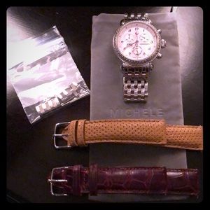 Michele Diamond CSX Watch w/ Straps